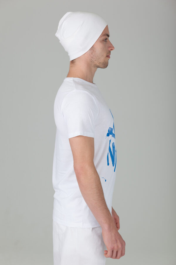 Männer Sat Nam T shirt Blau Rundhals – Bild 7